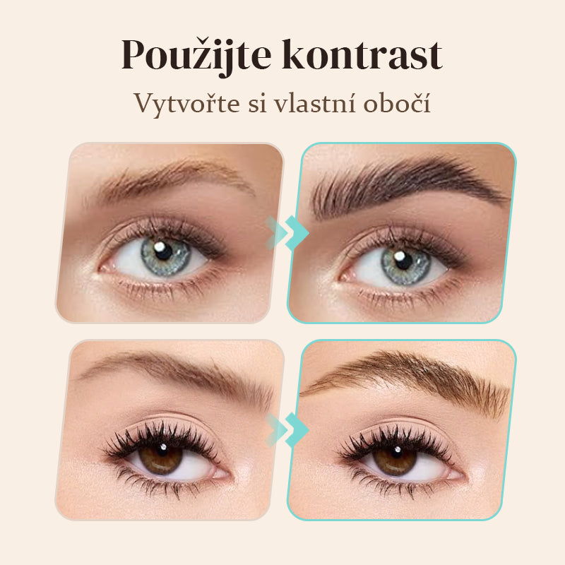 Víceúčelová tužka na obočí se 4 hroty (2 ks)