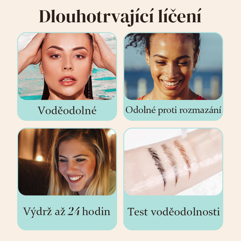 Víceúčelová tužka na obočí se 4 hroty (2 ks)