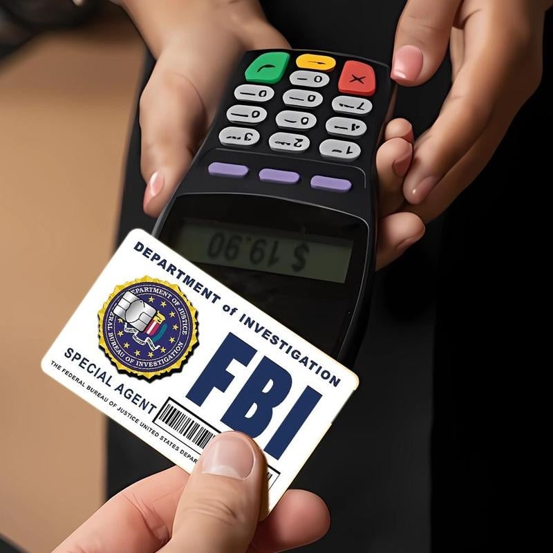 🔥Poslední den 49% SLEVA – Sada skinů pro karty tajných agentů: Designy FBI/ICE • Cosplay a dárkové samolepky