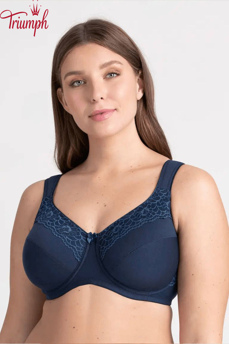 Triumph - (3 ks) Bavlněná podprsenka s kosticemi