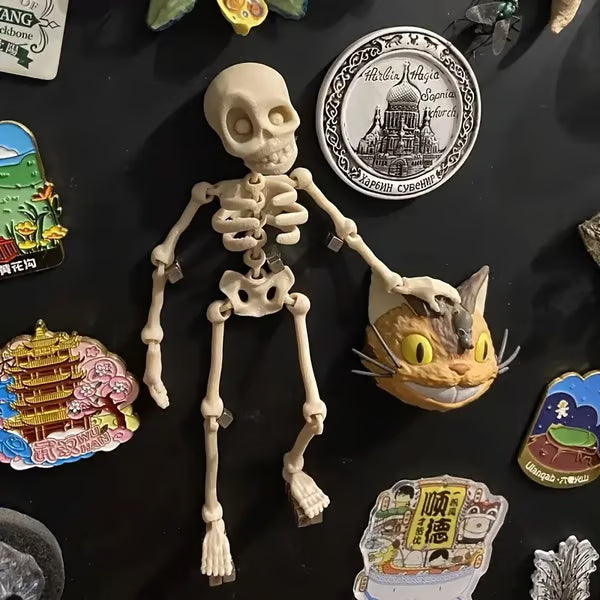 【Kupte 1, dostanete 1 zdarma】3D tištěná magnetická figurka vintage kostry 🎃
