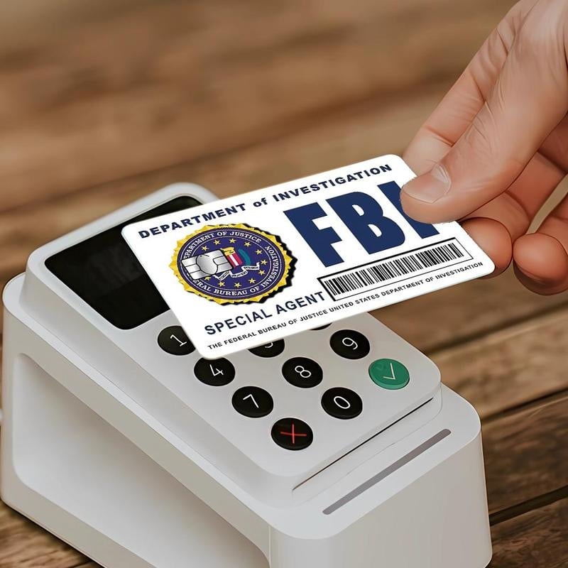 🔥Poslední den 49% SLEVA – Sada skinů pro karty tajných agentů: Designy FBI/ICE • Cosplay a dárkové samolepky