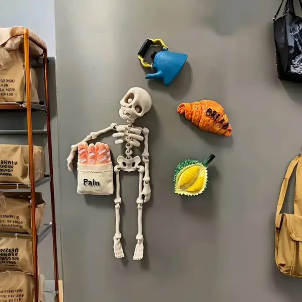 【Kupte 1, dostanete 1 zdarma】3D tištěná magnetická figurka vintage kostry 🎃