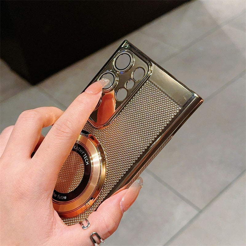 Pouzdro na telefon s magnetickým kroužkovým stojánkem pro řadu Galaxy