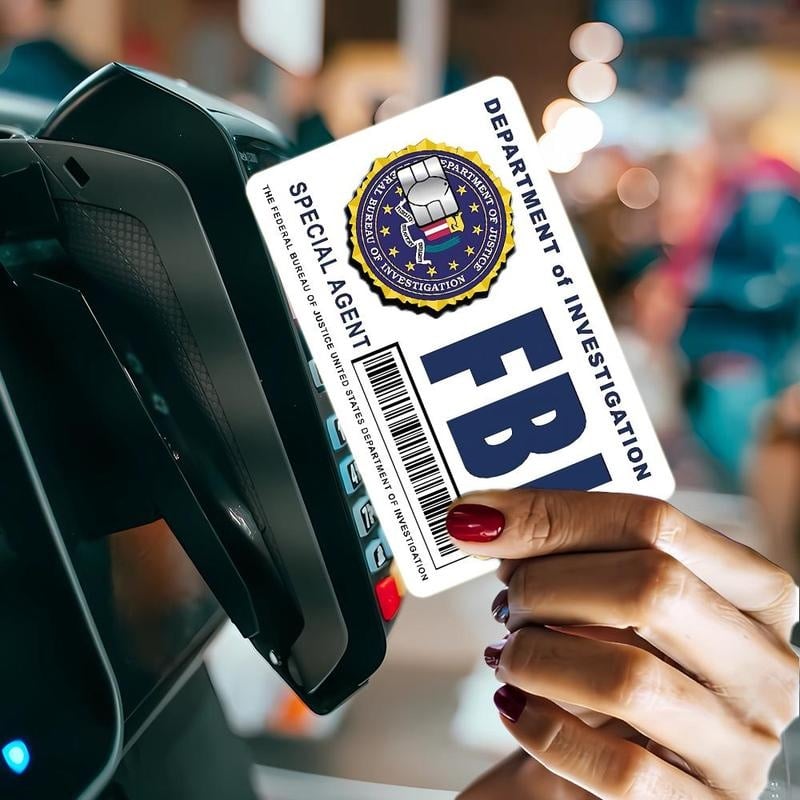 🔥Poslední den 49% SLEVA – Sada skinů pro karty tajných agentů: Designy FBI/ICE • Cosplay a dárkové samolepky