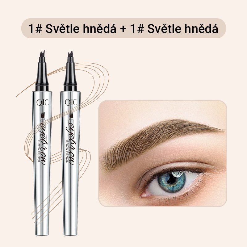 Víceúčelová tužka na obočí se 4 hroty (2 ks)