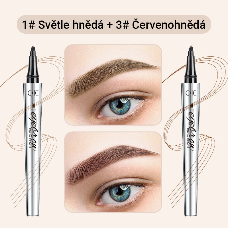 Víceúčelová tužka na obočí se 4 hroty (2 ks)