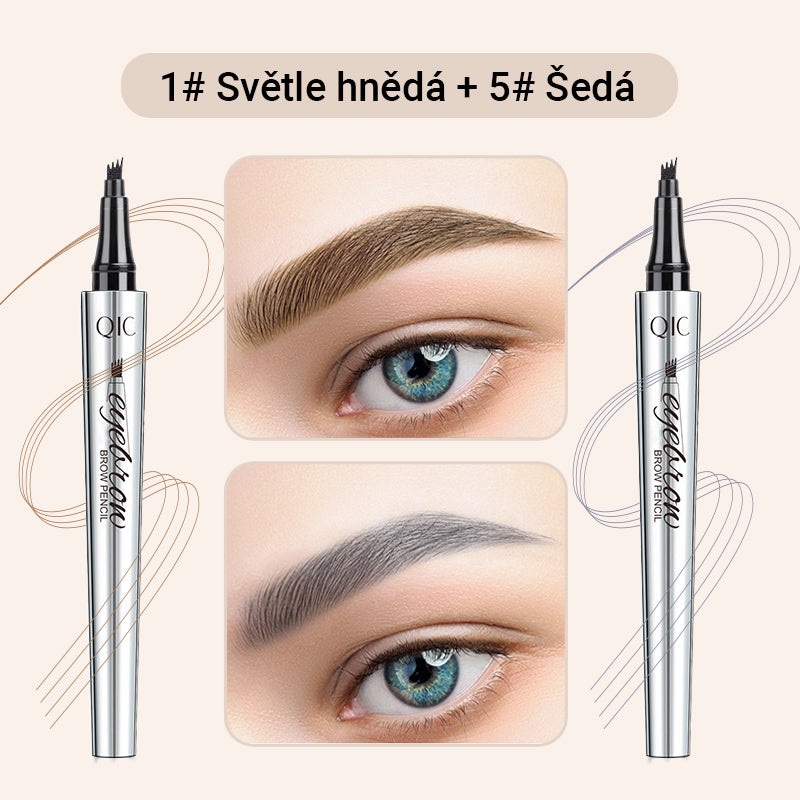 Víceúčelová tužka na obočí se 4 hroty (2 ks)