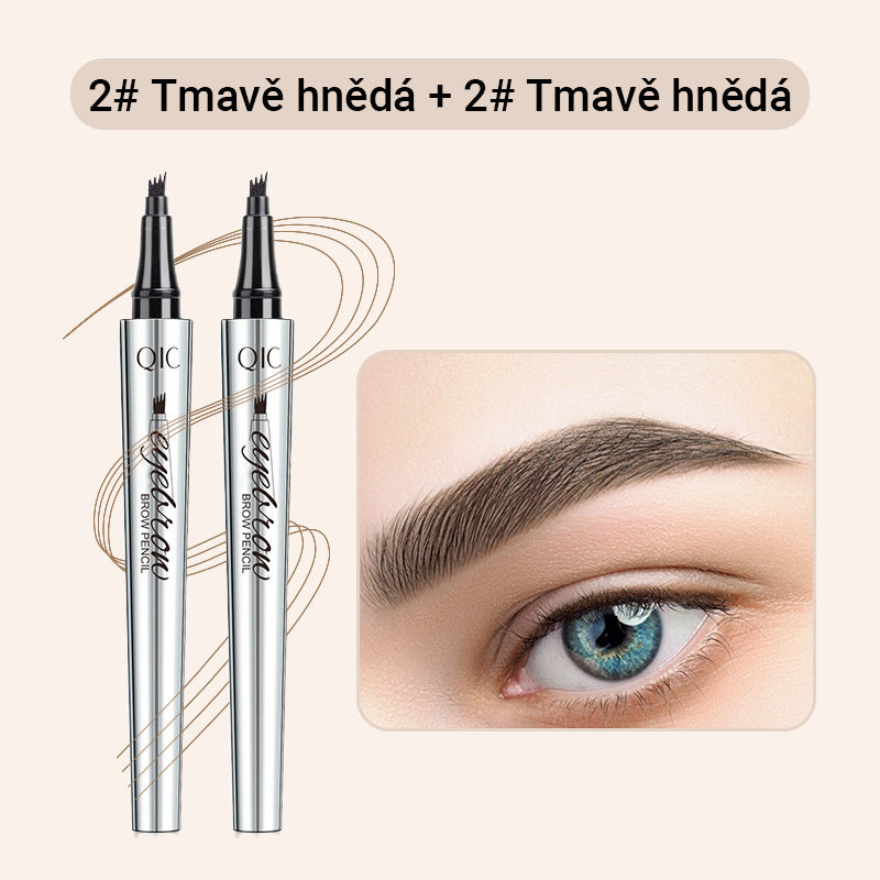 Víceúčelová tužka na obočí se 4 hroty (2 ks)