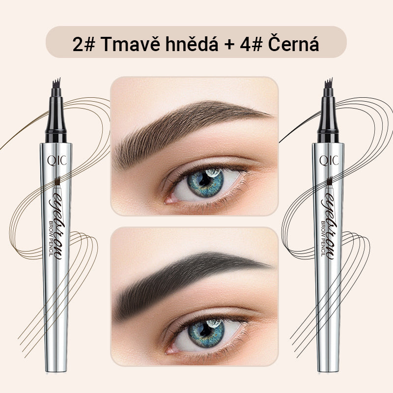 Víceúčelová tužka na obočí se 4 hroty (2 ks)