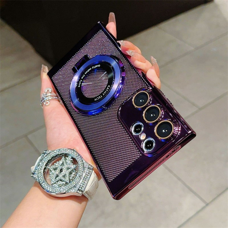 Pouzdro na telefon s magnetickým kroužkovým stojánkem pro řadu Galaxy