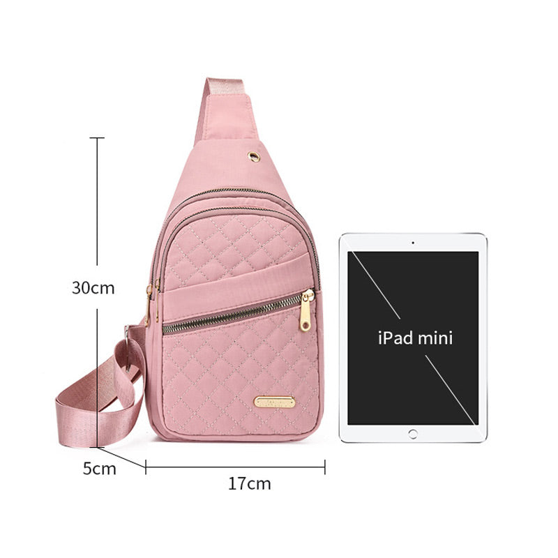 💖 Vícekomorová taška na zip s otvorem pro kabel