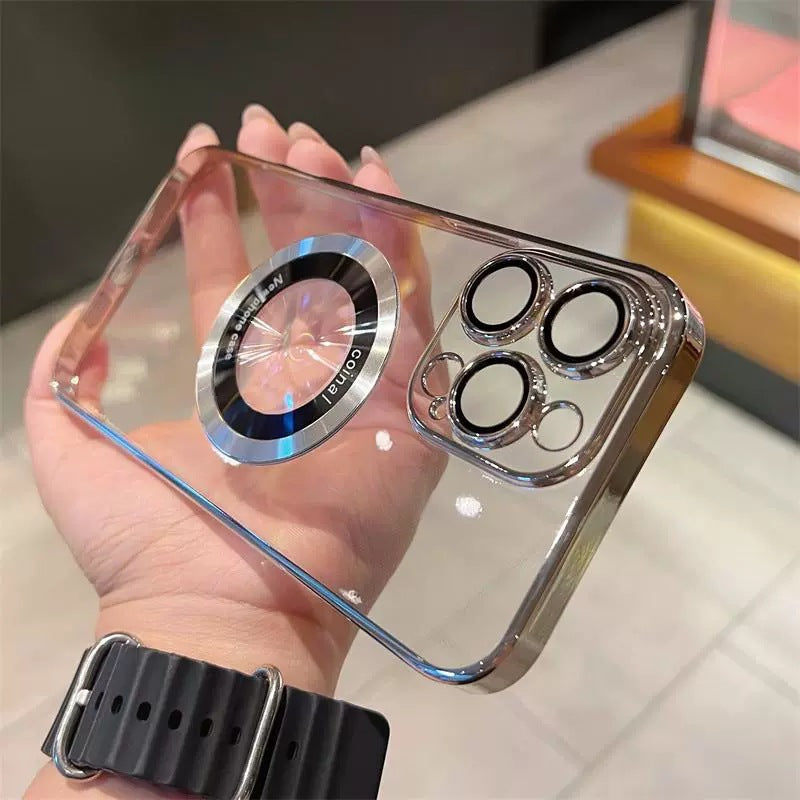 Průhledné magnetické pouzdro na iPhone