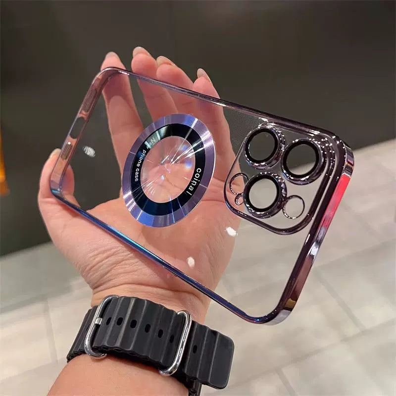 Průhledné magnetické pouzdro na iPhone