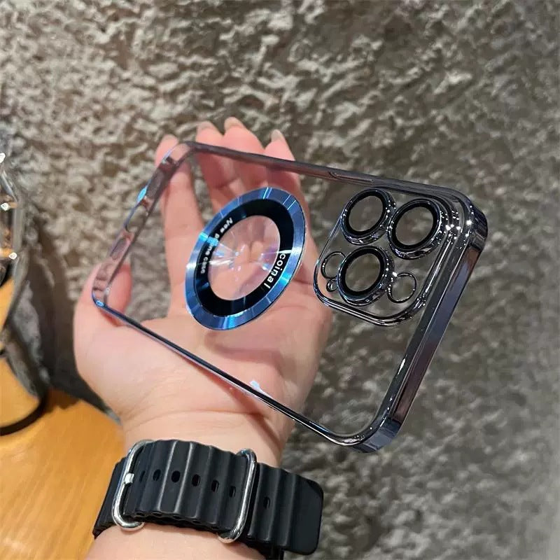 Průhledné magnetické pouzdro na iPhone