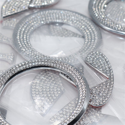 HOT SALE🎉50% OFF🎉Creative Steering Wheel Crystal Sticker