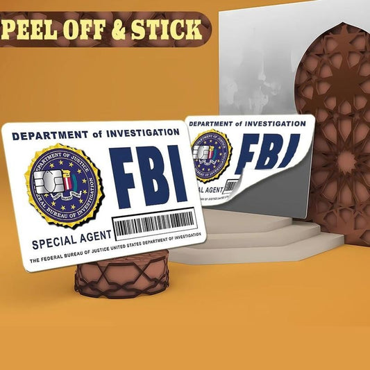 🔥Poslední den 49% SLEVA – Sada skinů pro karty tajných agentů: Designy FBI/ICE  • Cosplay a dárkové samolepky