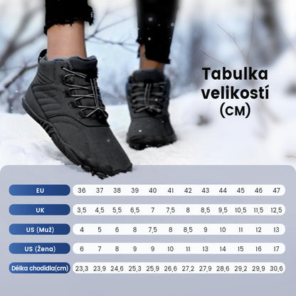 NEKLOUZAVÁ A NEPROMOKAVÁ ZIMNÍ BAREFOOT OBUV (UNISEX)👟