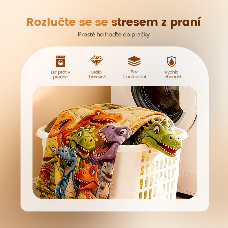 Umělecký potisk Flanelová přikrývka