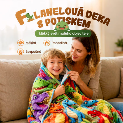 Umělecký potisk Flanelová přikrývka