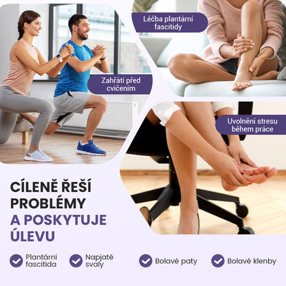 💜🦶 Přenosný dvojitý masážní válec na chodidla