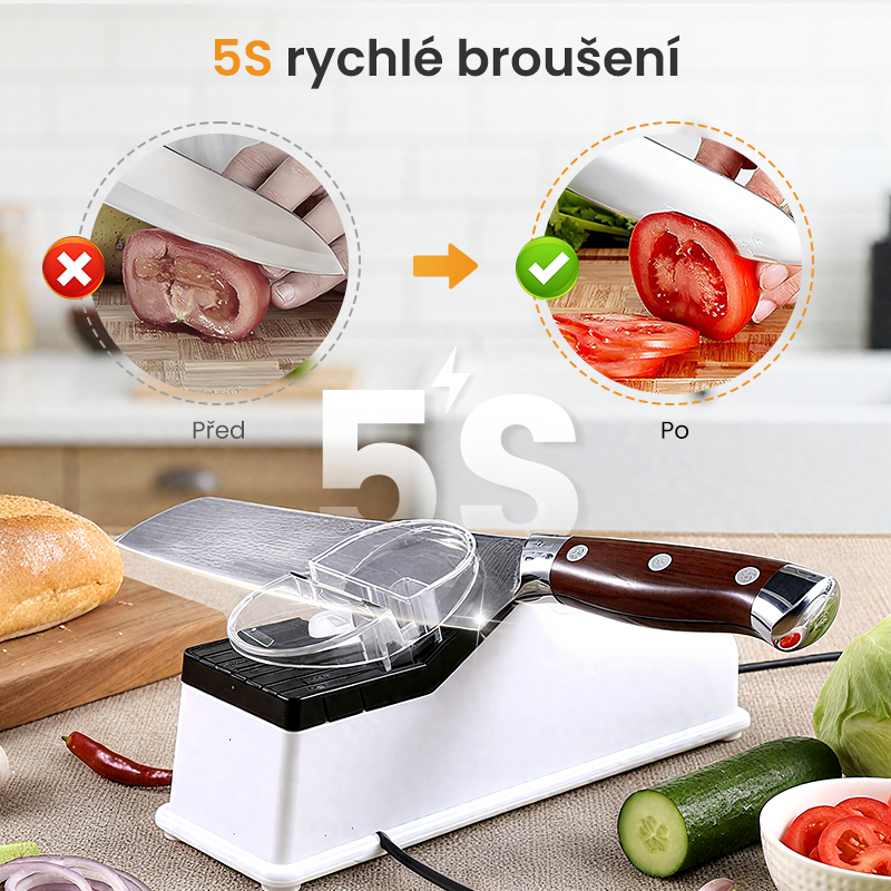 🔥49% sleva na horké produkty 🔥 Elektrický brousek na nože