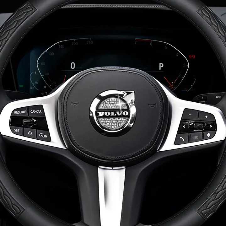 HOT SALE🎉50% OFF🎉Creative Steering Wheel Crystal Sticker