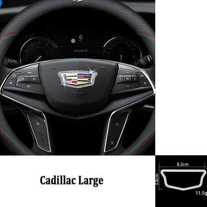 HOT SALE🎉50% OFF🎉Creative Steering Wheel Crystal Sticker