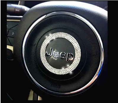 HOT SALE🎉50% OFF🎉Creative Steering Wheel Crystal Sticker