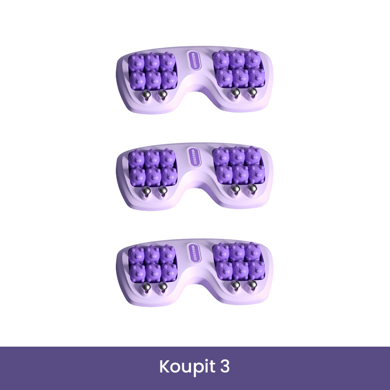 💜🦶 Přenosný dvojitý masážní válec na chodidla