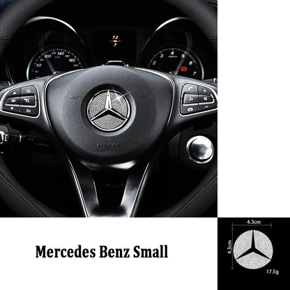 HOT SALE🎉50% OFF🎉Creative Steering Wheel Crystal Sticker