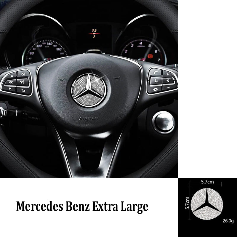 HOT SALE🎉50% OFF🎉Creative Steering Wheel Crystal Sticker