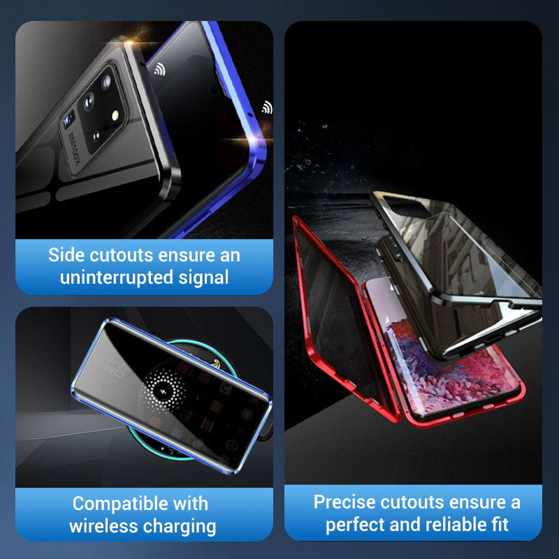 ✨ 📱35K+PRODÁNO!! Oboustranné pouzdro z tvrzeného skla pro telefony Samsung řady S23-S25