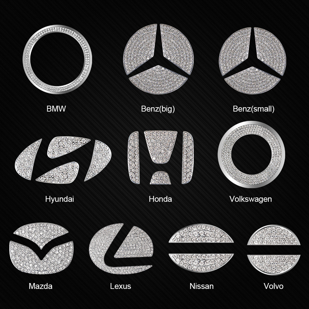 HOT SALE🎉50% OFF🎉Creative Steering Wheel Crystal Sticker