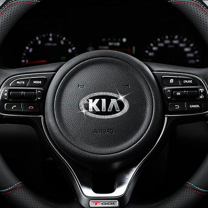 HOT SALE🎉50% OFF🎉Creative Steering Wheel Crystal Sticker