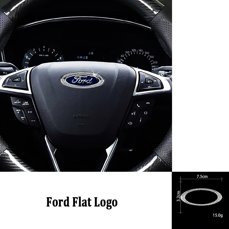 HOT SALE🎉50% OFF🎉Creative Steering Wheel Crystal Sticker