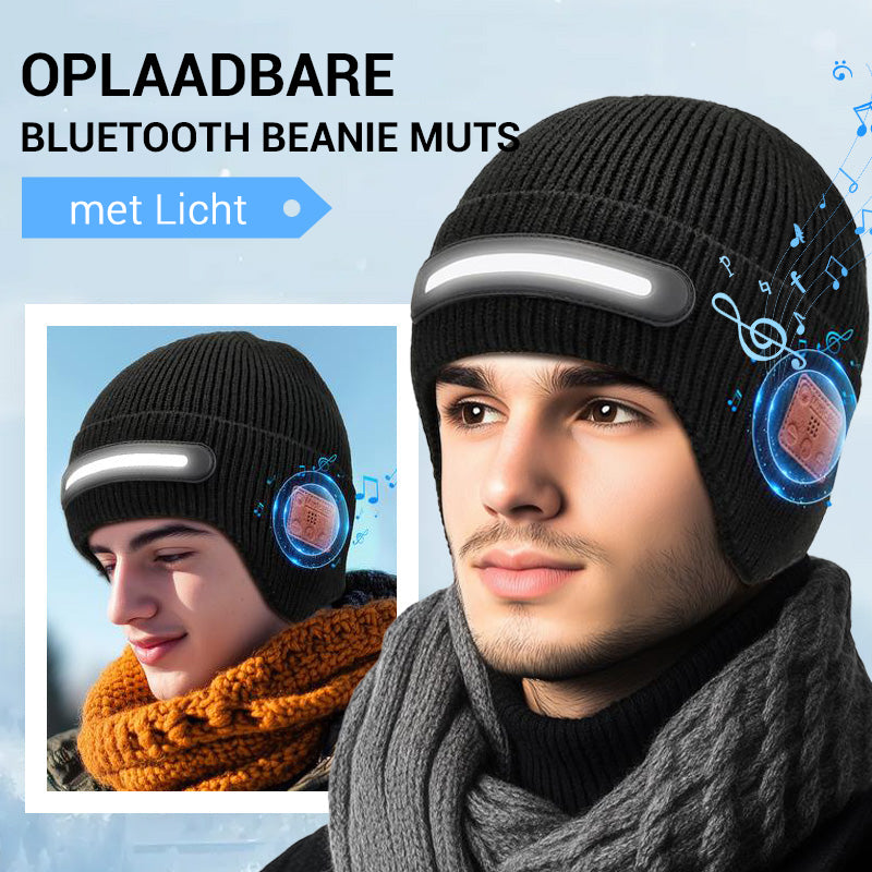 Nabíjitelná čepice s LED osvětlením a Bluetooth