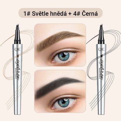 Víceúčelová tužka na obočí se 4 hroty (2 ks)
