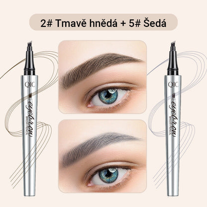 Víceúčelová tužka na obočí se 4 hroty (2 ks)