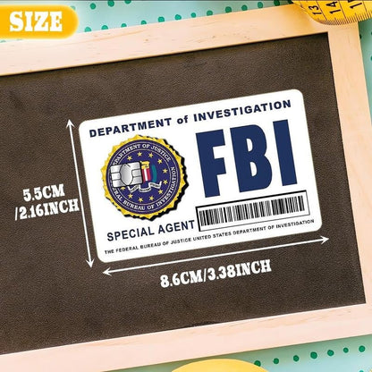 🔥Poslední den 49% SLEVA – Sada skinů pro karty tajných agentů: Designy FBI/ICE  • Cosplay a dárkové samolepky