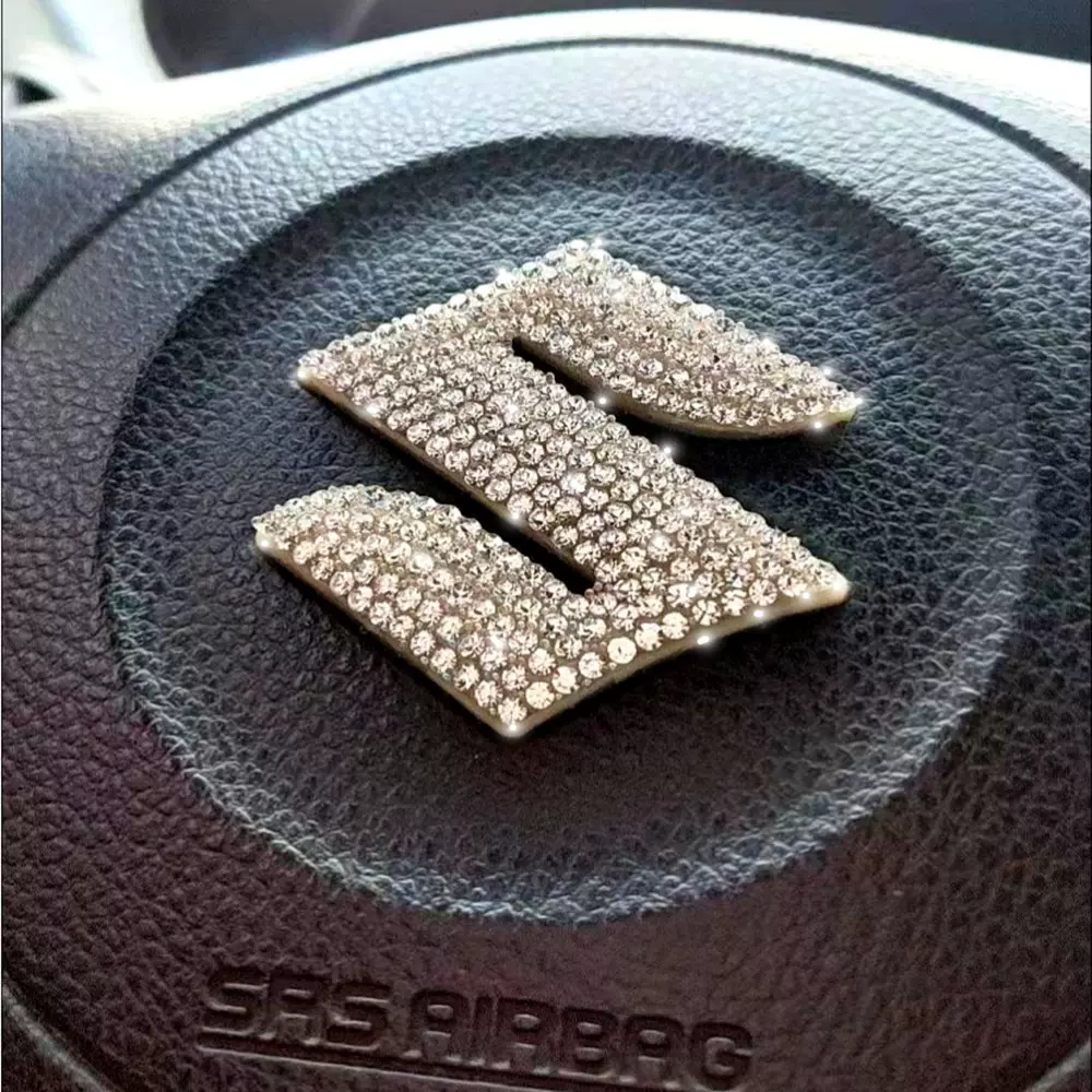 HOT SALE🎉50% OFF🎉Creative Steering Wheel Crystal Sticker