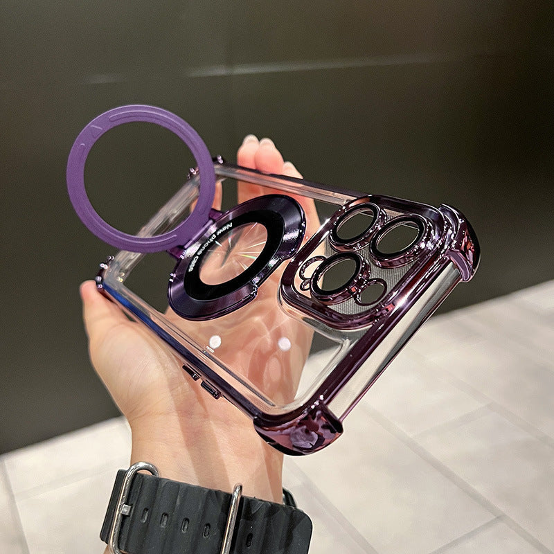 📱Magnetický kryt s držákem proti pádu pro Phone