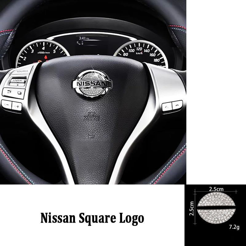 HOT SALE🎉50% OFF🎉Creative Steering Wheel Crystal Sticker