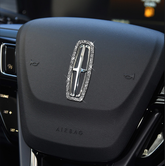 HOT SALE🎉50% OFF🎉Creative Steering Wheel Crystal Sticker