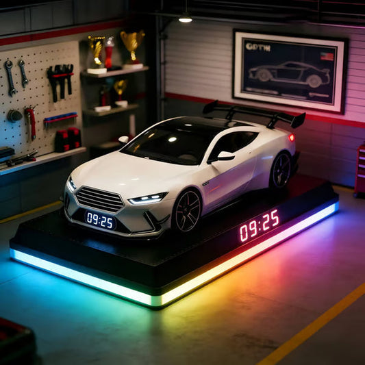 🔥Budík ve tvaru hypercar 🏎️Realistické zvukové a světelné efekty motoru