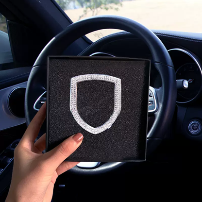 HOT SALE🎉50% OFF🎉Creative Steering Wheel Crystal Sticker