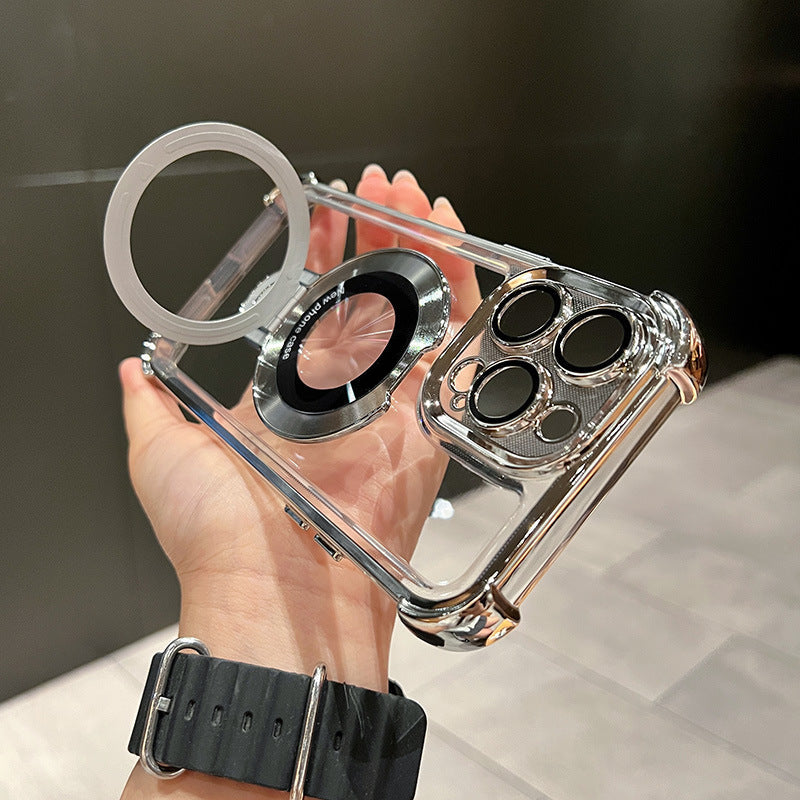📱Magnetický kryt s držákem proti pádu pro Phone