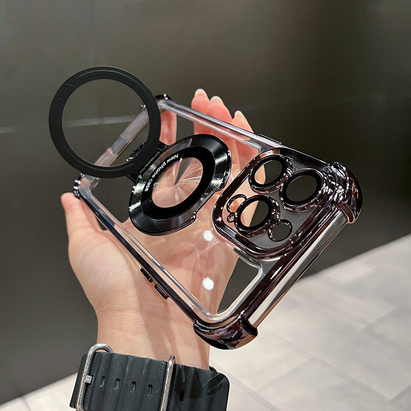 📱Magnetický kryt s držákem proti pádu pro Phone
