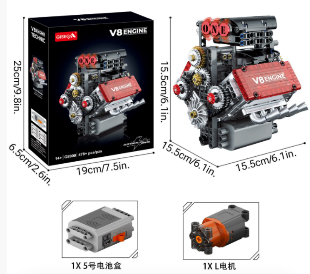 100% vlastní výroba🔥 burácející model motoru V8!