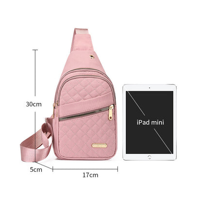 💖 Vícekomorová taška na zip s otvorem pro kabel